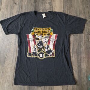 Van Halen Concert Shirt L 1981 World Tour Band Single Stitch Ogininal